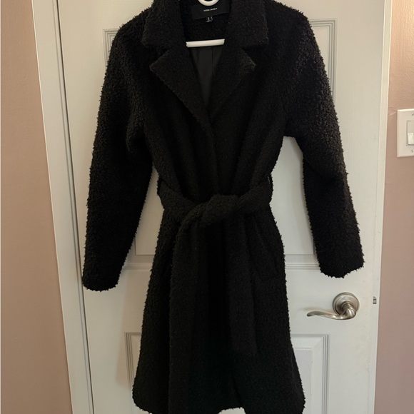 Belted Dress Coat (Teddy Fur) - Picture 1 of 4